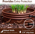 7 inch 12 Pack Solid Planting Grow Rings | Earth Brown | One-Piece Design for Deep Root Watering Veggies, Herbs