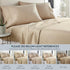 HC Collection King Pillow Cases Set of 2, Microfiber, Extra Soft, Easy Care & Machine Washable, Taupe