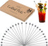 Cocktail Picks Stainless Steel Toothpicks, 24 Pack, 8 Inch Martini Picks for Appetizers and Garnish
