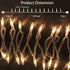 Christmas Lights 100 Count Mini Clear Lights, 32ft White Wire Christmas Tree String Lights Set for Indoor Outdoor