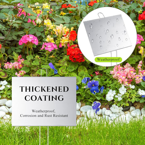 12 6'' 8'' 13'' Landhoow Pcs Large Garden Plant Markers Metal Plant Labels Sign x with Stake Weatherproof Waterproof