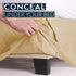 California King Bed Skirt by HC Collection, Soft Microfiber Box Spring Cover, 14" Inch Drop, Wrinkle & Fade Resistant -