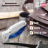 AccuSharp Knife & Tool Sharpener, Hand-Held Tungsten Carbide Tool, Restores & Sharpens Knives, White & Blue