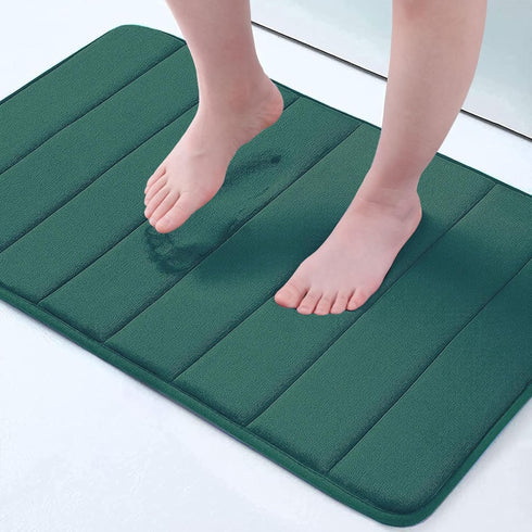Buganda Memory Foam Bath Mat Rug, 24" x 16", Ultra Soft Non-Slip Water Absorbent Machine Washable Bath Rug