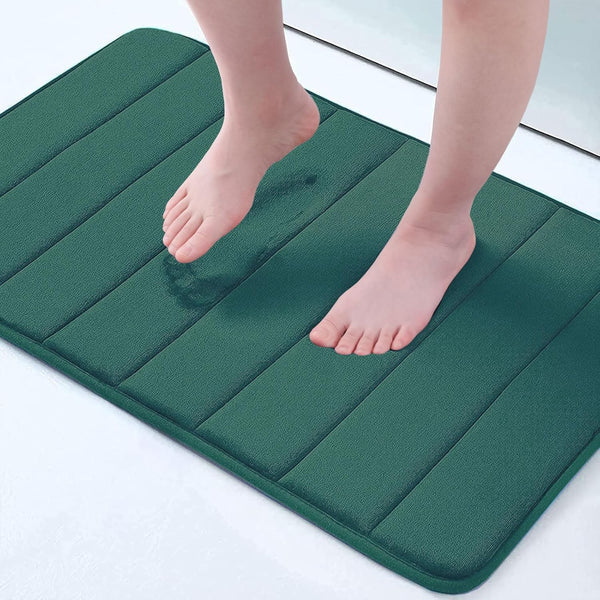 Buganda Memory Foam Bath Mat Rug, 24" x 16", Ultra Soft Non-Slip Water Absorbent Machine Washable Bath Rug