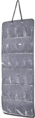 RUIZHIXUAN 12 Over The Door Hanging shoe organizers for Pairs, Hanging Shoes Organizer (Grey)