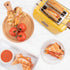 Nostalgia Deluxe Grilled Cheese Sandwich Toaster with Easy-Clean Toasting Baskets, Adjustable Toasting Dial, Yellow