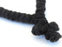 Handmade Blessed Christian Orthodox Komboskoini Prayer Rope - 100 Knots Wool Pendant, Black