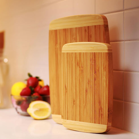 Joyce Chen Small Burnished Bamboo Cutting Board, 6x9 Inches