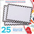 Meadowsweet Kitchens Recipe Card Set - 25 Double Sided Recipe Cards 4 x 6 Inch, Perfect Size Blank Cards for a Recipe Card Box, Make Your Own Personalized Recipe Book - Abstract Café