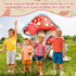 43.3 37.4 Inch Teling x Large Mushroom Photo Prop Party Decoration Forest Mushroom Cutout Backdrop Decor Woodland Fairy