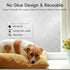 Window Privacy Film, Frosted Glass Window Film for Sun Blocking, Static Clings Removable Bathroom Door Covering