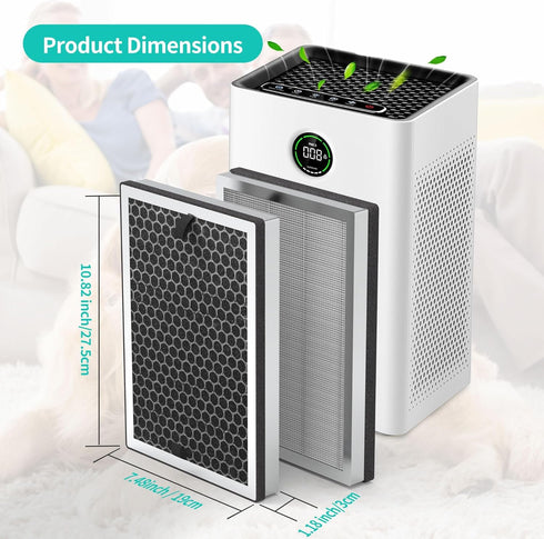 JF260 Replacement Filter Compatible with JF260 Air Purifier, JF260S Air Purifier & AP1273 Air Purifier, 3 Filtration