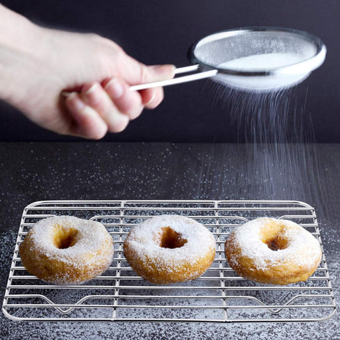 E-far Small Baking Rack Set of 2, Stainless Steel Roasting Cooking Racks, 8.6"x6.2", Dishwasher Safe
