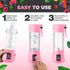 Portable Blender, Compact USB Rechargeable Personal Travel Blender for Smoothies, 380ml, Pink