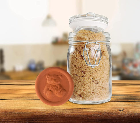 dgudgu Brown sugar saver discs terra cotta brown sugar saver disc keeps brown sugar soft or keep dry