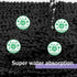 Black Bathroom Rugs Non-Slip Chenille Mat Set 3 Pieces Ultra Soft Absorbent Bath Carpet