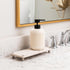 ZAZ Instant Dry Sink Caddy, Kitchen Sponge Soap Holder Dispenser, Fast Drying Stone for Bathroom, Fog Mist