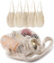 5 Pack Cotton String Shopping Bags, Reusable Washable Grocery Mesh Bags with Long Handle for Produce Storage