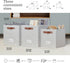 DECOMOMO Storage Bins, Cube Storage Bin with Label Holders, Fabric Storage Cubes for Organizing