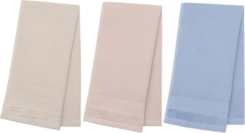 13inch 28inch 3 Pack Mia'sDream Cotton Hand Face Head Towel Waffle Weave Kitchen Tea Towel Dish Towels, Soft