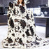 Cow Print Blanket Soft Cute Throw for Couch Bed Sofa, Cozy Fleece