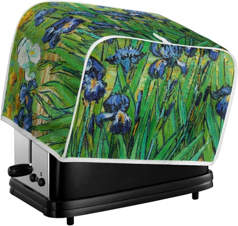 DISNIMO Irises Van Gogh Polyester Toaster Cover, 2 Slice, Kitchen Small Appliance Dust & Fingerprint Protection