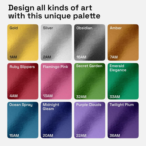 12 1mm ARTISTRO Metallic Paint Pens for Glass Marking, Rock Painting, Ceramic, Wood, Fabric, Scrapbooking, DIY Craft