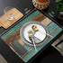 Vandarllin Placemats Set of 6, Retro Rustic Wood Texture, Washable Polyester Stain Resistant Table Mats for Dining