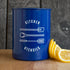Now Designs Utensil Crock, Powder-Coated Steel, Navy Blue, 5x6 inches