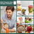 Lids,16oz Set 4, DIMBRAH Overnight Oats Containers with Glass Jars with Lids - Of Practical Oatmeal Container to Go