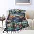 Qvintra Cozy 60"X50" Crab Blanket Crabs Throw Blanket Soft Warm Fuzzy Fleece Lightweight Plush Merch Animals Decor