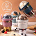 4 Pack 20 oz Set Crystalia On The Go Yogurt Parfait Cups with Lids & Spoons, Reusable Yogurt Containers, Take and Go