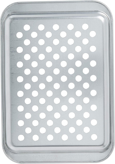 Nordic Ware Naturals Compact Crisping Tray - Natural Uncoated Aluminum, Safe for Toaster Oven and Broiler