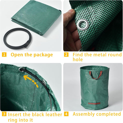 VBWSL 3 80 trimmings, yard waste bags, pcs, gallon capacity, suitable for grass clippings, fallen leaves and tree yard