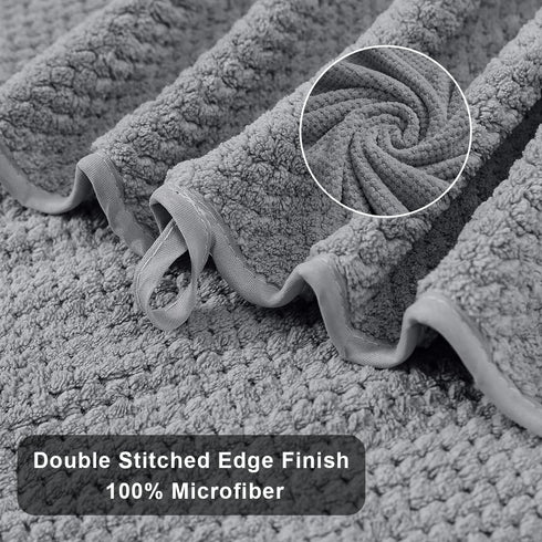 8-Piece Set,2 Sheet,2 4 600 Set,Highly Gray Bath Towels Oversized Large Bath Towels Hand Towels and Washcloths - GSM