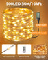 164 500 8 Dimming Plug-in Fairy Lights, Ft LED String Light with Remote, Modes, Timer and Twinkle Lights for Indoor