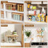 2 Set Criusia Pantry Organizers and Storage with Bamboo Lids, Stackable Clear Bins for Onion, Potato, Fruit