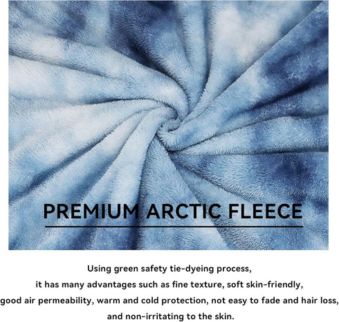 Fleece Throw Blanket 40x50 in - Cozy Soft Lightweight Plush Warm Blankets for Kids, Adults, Camping, and Travel
