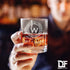 Personalized Whiskey Glass, Engraved Monogram Rocks Cocktail Glass, 10.25 oz Custom Bourbon Gift for Men