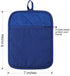 100% Cotton with Silicone Kitchen Pot Holder, Heat Resistant Coaster Potholder Oven Mitts Set of 2 Blue