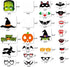 62PCS Halloween Party Decorations Set, Photo Booth Props, Banner, Balloons, Spider Pumpkin Supplies