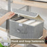 ENUMAIL Closet, 13x9.1x7.9 Storage Boxes, Collapsible Storage Bins with Lids, Cotton and linen cloth Storage Baskets