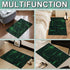 Washable Area Rug, Binary Code Design Entryway Doormat Faux Wool Non-Slip Low-Pile Carpet for Indoor Kitchen Bathroom
