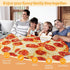 80 Inches Lhedon Pizza Blanket Adult Size, Blankets Queen Size, Round Pepperoni Pizza Food Blanket, Funny Gifts