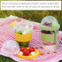 4 Pack 20 oz Set Crystalia On The Go Yogurt Parfait Cups with Lids & Spoons, BPA FREE Reusable Yogurt Containers, Take