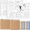 Pasimy 24 Set Wedding Activity for Kids Including 24 Pcs Wedding Coloring