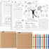 Pasimy 24 Set Wedding Activity for Kids Including 24 Pcs Wedding Coloring