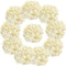 10PCS Silk Hydrangea Heads with Stems, Artificial Flowers for Wedding Party Home Decor, Champagne