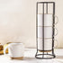 GBhome 12OZ Stackable Coffee Mugs with Stand, Ceramic Coffee Mugs with Texture